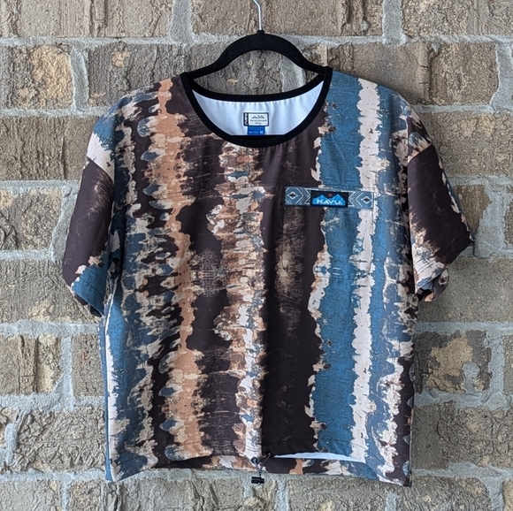 NWOT Kavu Tempe Shirt Rocky Mountain Tie Dye Medium Gorpcore Hiking Travel - Picture 8 of 8